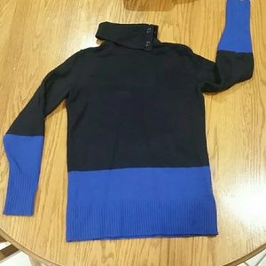 Gap Blue Color Block Sweater